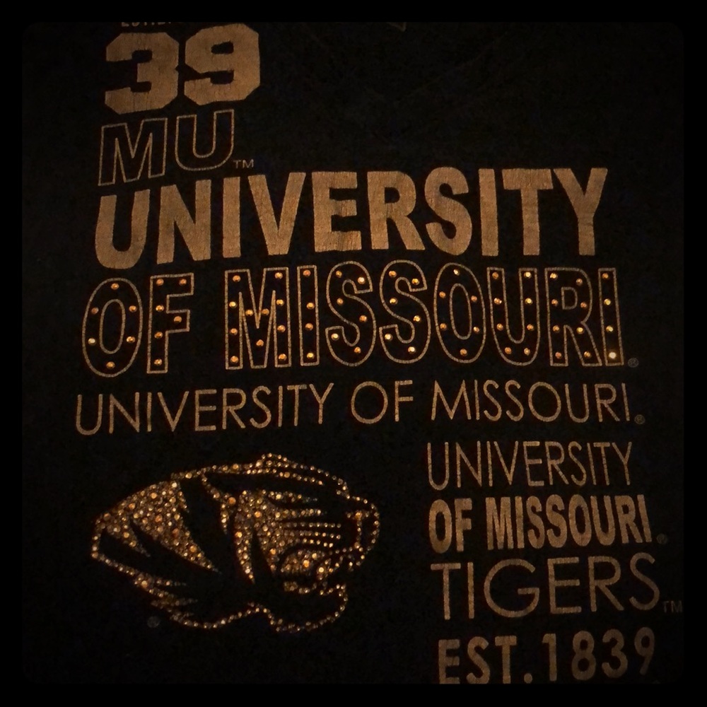 Mizzou studded V Neck